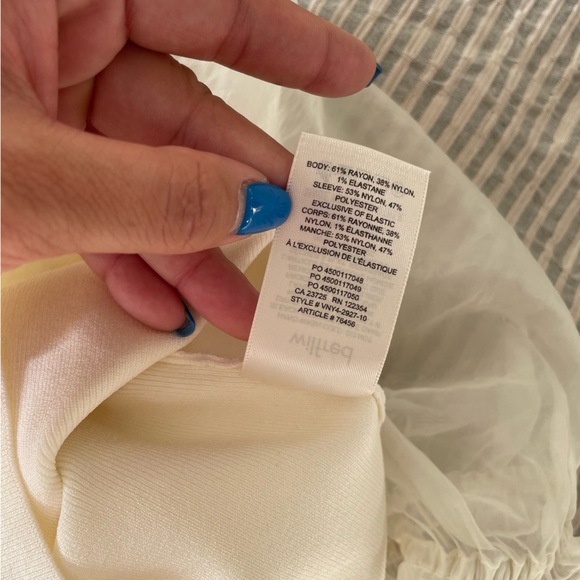 Aritzia Wilfred Sheer-Sleeve Top - Picture 4 of 6